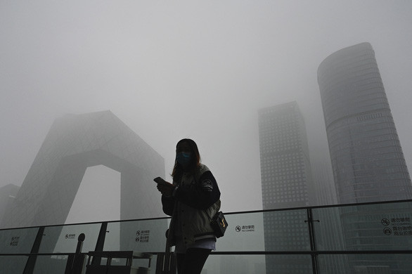 Sương mù ô nhiễm bao phủ Thủ đô Trung Quốc